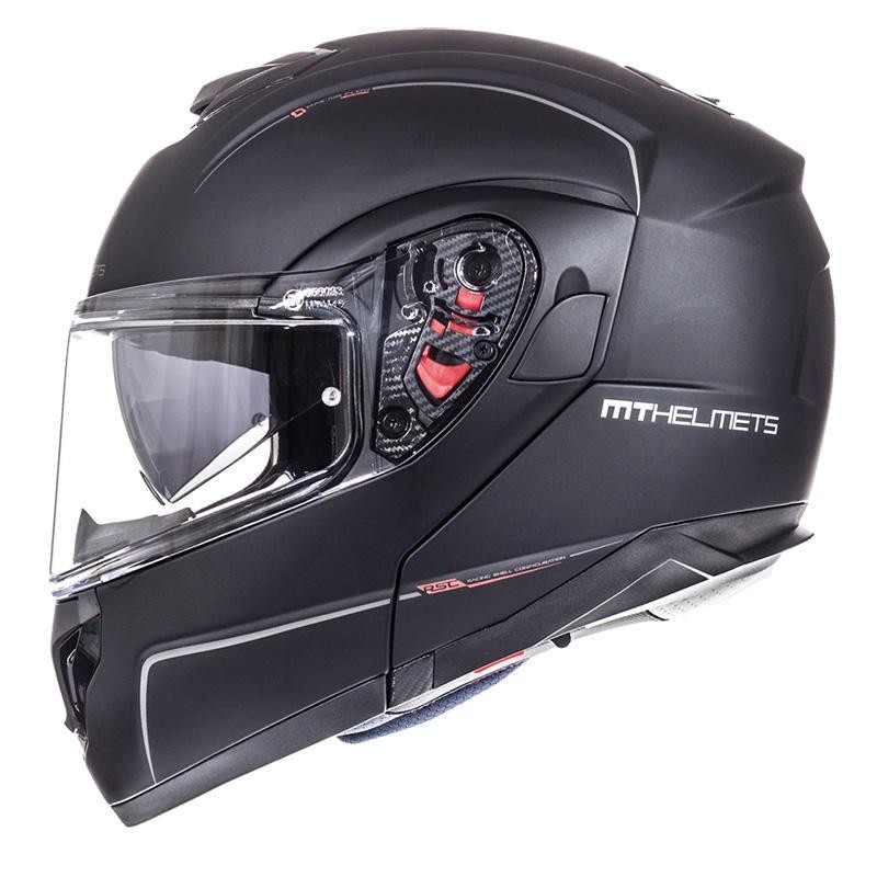MT Helmets - Casca ATOM [sun visor], negru mat - MT HELMETS - MLM Motors