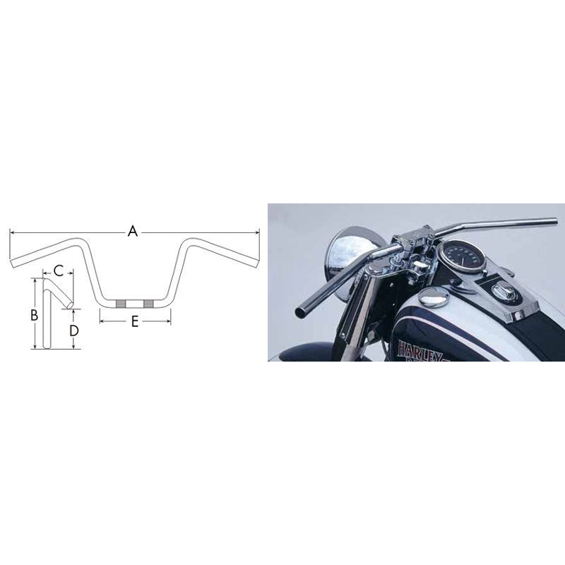 Ghidon moto 25.4 mm MCL123SC - TRW - MLM Motors