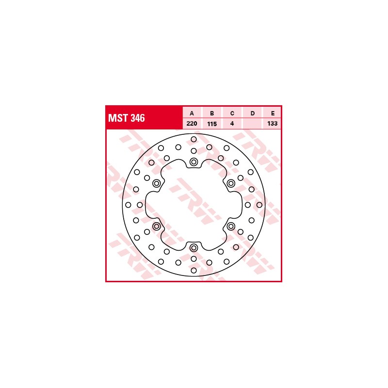Disc frana spate Yamaha DT/TDR/TT/TT-R/WR/YZ, MST346 - TRW - MLM Motors