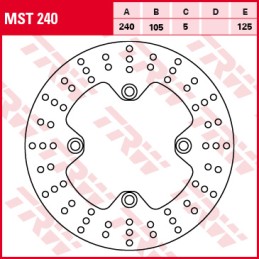 Disc frana fata Kawasaki VN,ZX-12R/7R/7RR/9R,ZXR,ZZR, Suzuki VZ,MSW216RAC - TRW - MLM Motors