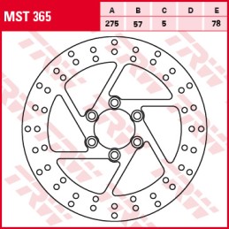 Disc frana fata CPI Derbi Generic Honda MBK PGO Yamaha TRW, MST243 - TRW - MLM Motors