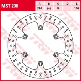 Disc frana fata SUZUKI GSX-R 1000/600/750 2008-2017, THP3100 - 4RIDE - MLM Motors