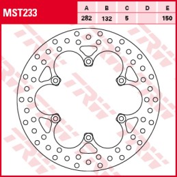 Disc frana fata CPI Derbi Generic Honda MBK PGO Yamaha TRW, MST243 - TRW - MLM Motors