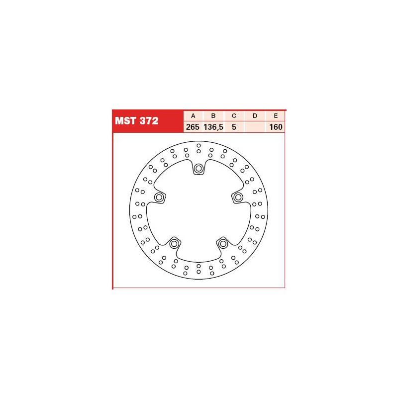 Disc frana spate BMW R/F/K/HP2, Husqvarna Nuda, MST372 - TRW - MLM Motors