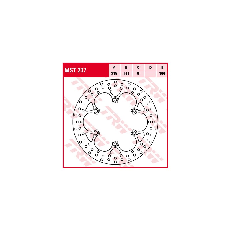 Disc frana fata Honda NT/NTV/ST/VF/VT, Triumph, MST207 - TRW - MLM Motors