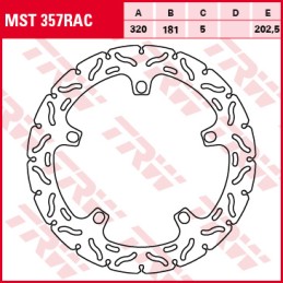 Disc frana fata Honda CB 1100/CBR 1100, MSW258RAC - TRW - MLM Motors