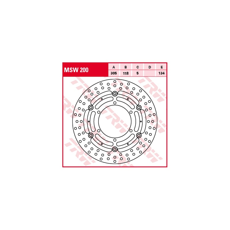 Disc frana fata BMW R 1100/850, K 100, MSW200 - TRW - MLM Motors