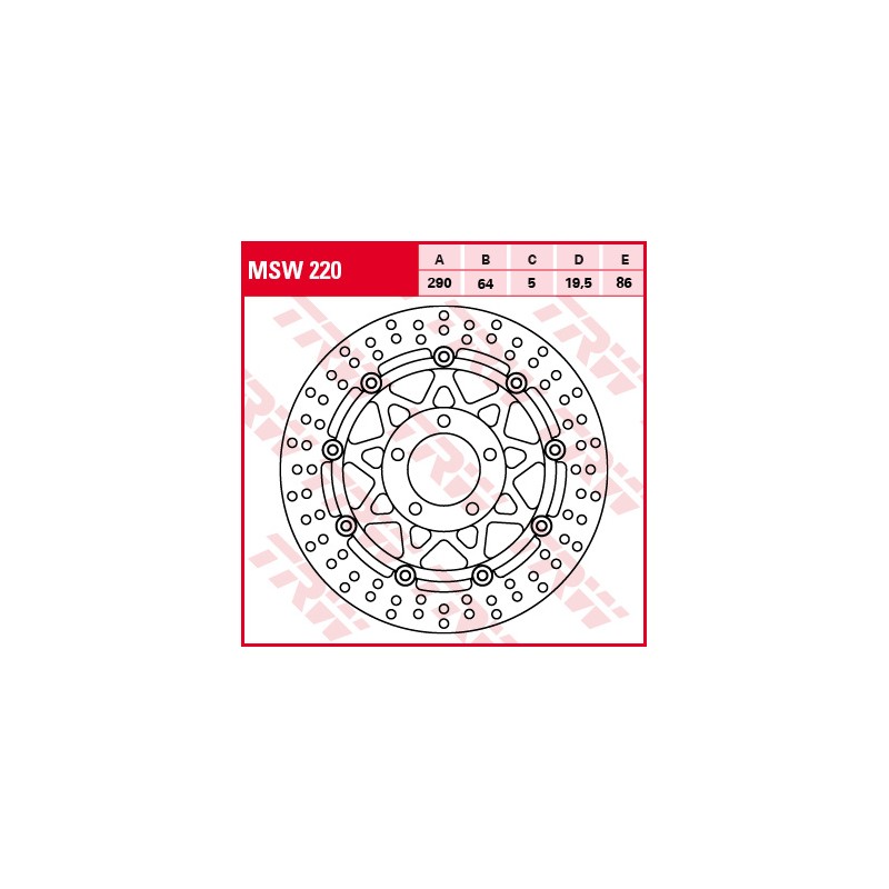 Disc frana fata Suzuki GSF/GSX/GSX-R/RF/RGV/SV, MSW220 - TRW - MLM Motors