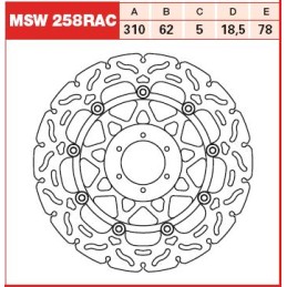 Radiator dreapta Honda CRF 250R 2018-2019, RAD-154R - 4RIDE - MLM Motors