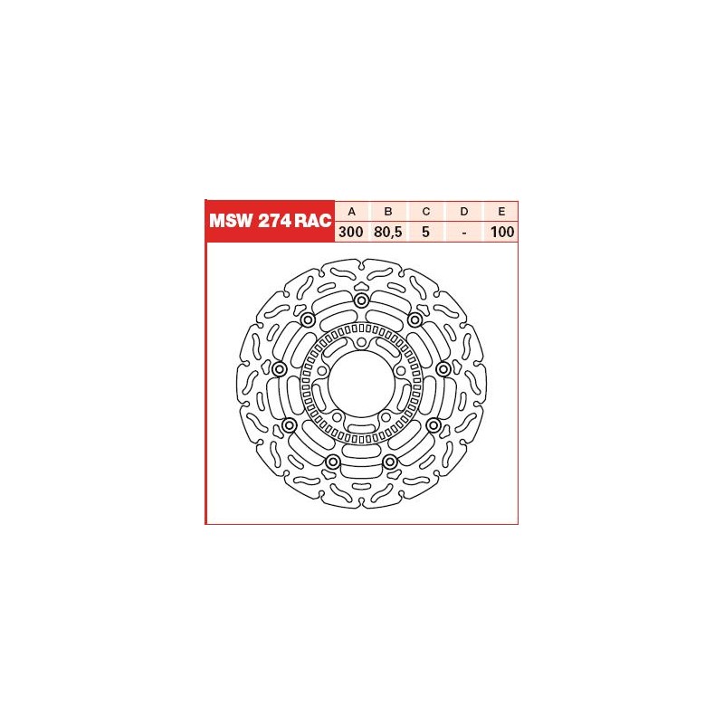 Disc frana fata Kawasaki ER-6F/ER-6N/KLE/VN, MSW274RAC - TRW - MLM Motors