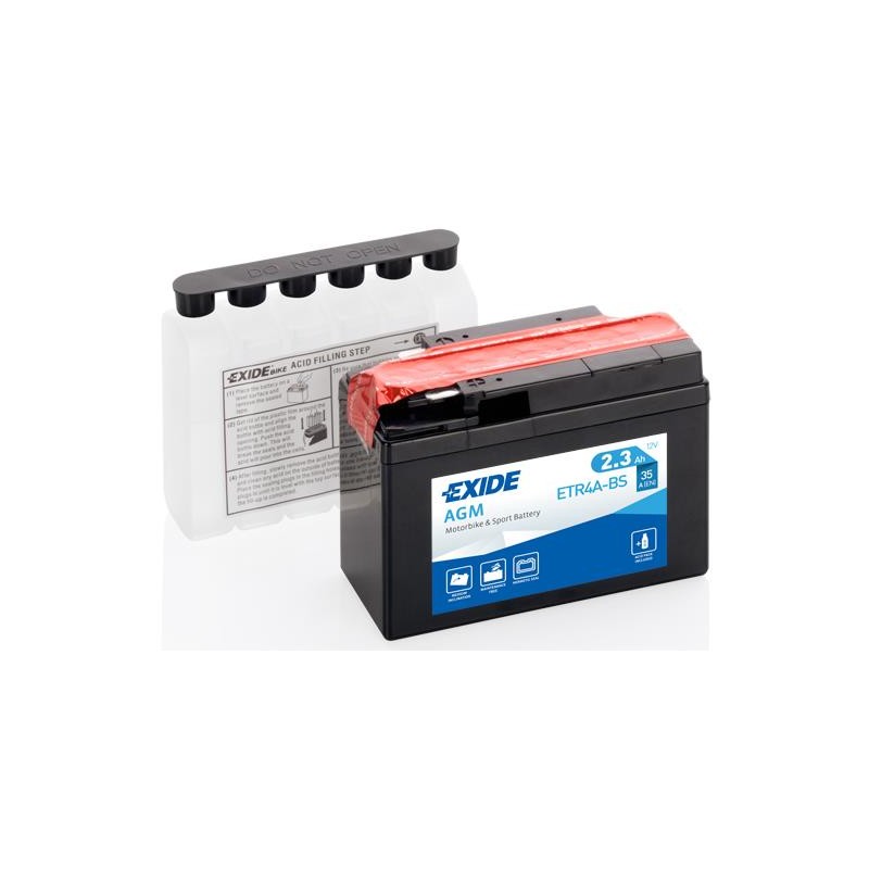 Acumulator EXIDE ETR4A-BS - EXIDE - MLM Motors