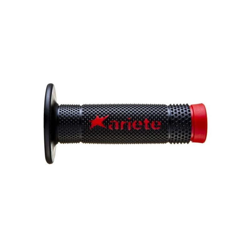 Mansoane negru/rosu diametru 22/24mm, 02643-RN - ARIETE - MLM Motors