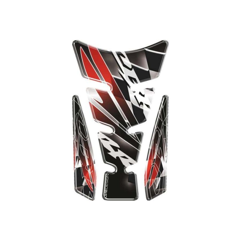 Tank pad PUIG CBR Wings negru/gri/rosu, 140.4784P - PUIG - MLM Motors