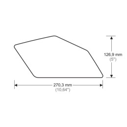 Tank pad PUIG protectie laterala BMW negru, 140.20061N - PUIG - MLM Motors