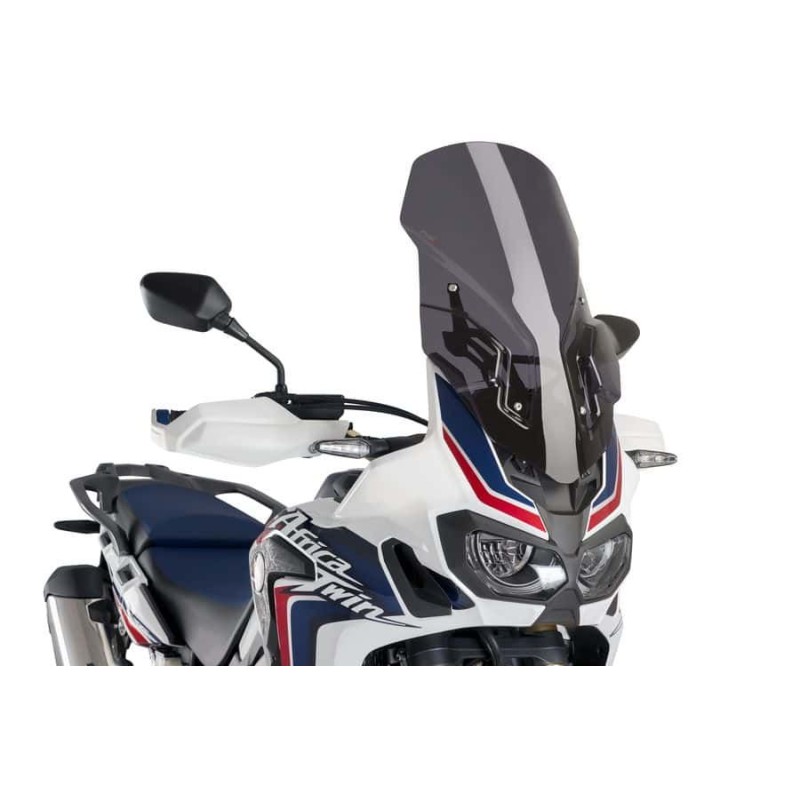 Parbriz PUIG cu protectie suport Honda CRF 1000 Africa Twin 2016-2019 dark smoke, 140.9156F - PUIG - MLM Motors