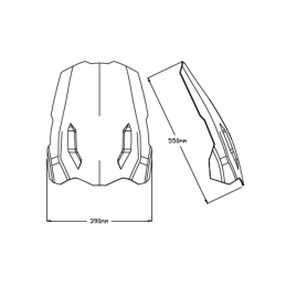 Parbriz mare (inalt) transparent Vespa S - S College 2T-4T AC 50-125-150cc - FACO - MLM Motors