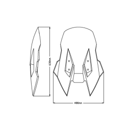 Parbriz mare transparent Suzuki AN 400 Burgman K7-L9 (07-19) 4T LC 400cc - FACO - MLM Motors