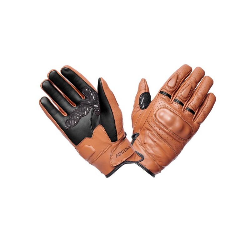 Manusi de piele Adrenaline Scrambler 2.0 maro - ADRENALINE - MLM Motors