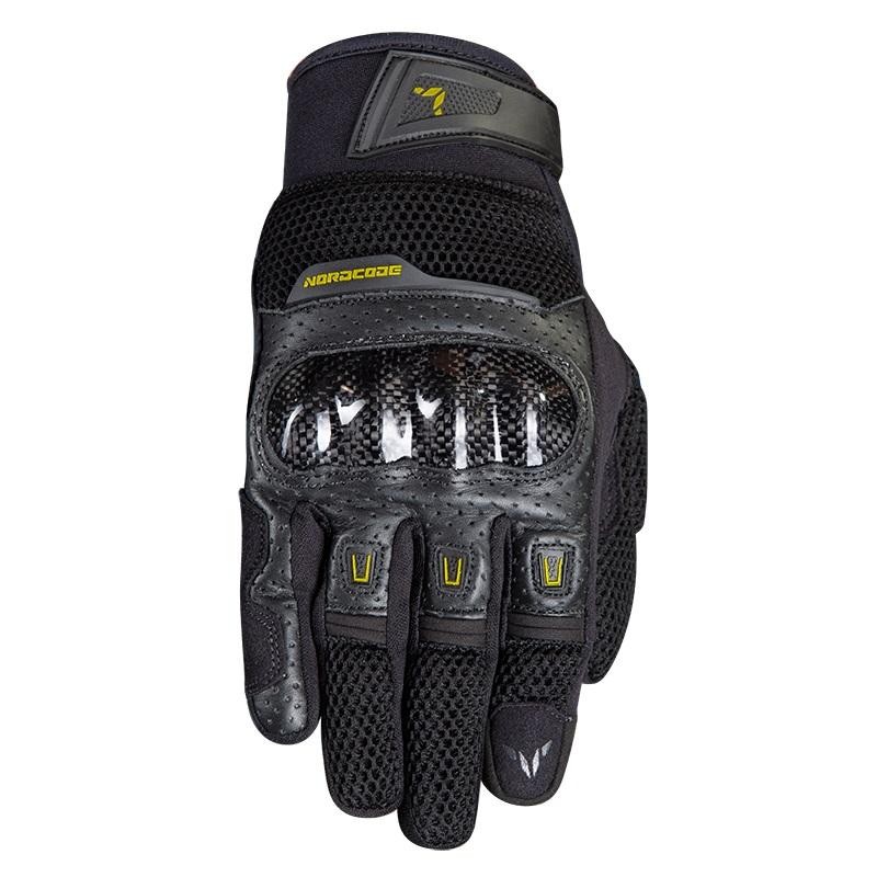 Manusi textile Nordcode AIR TECH negru/galben - NORDCODE - MLM Motors